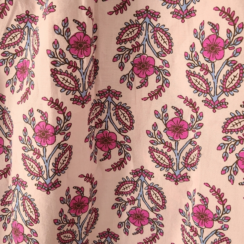 SALE! Crewcuts Puff Sleeve Block Print Top - Picture 4 of 5